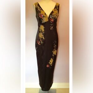 Planet Black Embroidered Dress – Size 12 whimsy goth